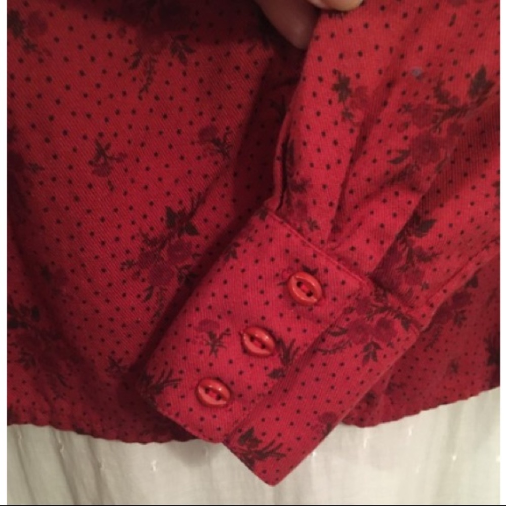 Vintage Button-Down Floral TraditionalBlouse - Picture 5 of 12